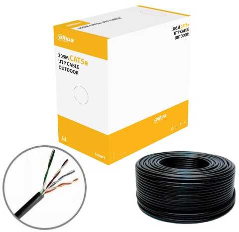 Dahua Lauko Kabelis CAT5E UTP 1x305m PFM920-5EU