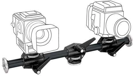 Dalių - Manfrotto horizontali ranka keturiems galvoms