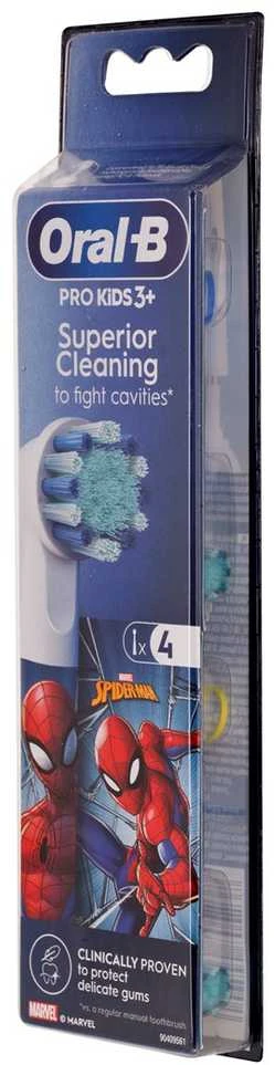 Oral-B Kids Heads Spider-Man Replacement Dantų šepetėlis Head