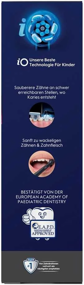Braun Oral-B iO Kids Spiderman Child Rotating dantų šepetėlis Juodas