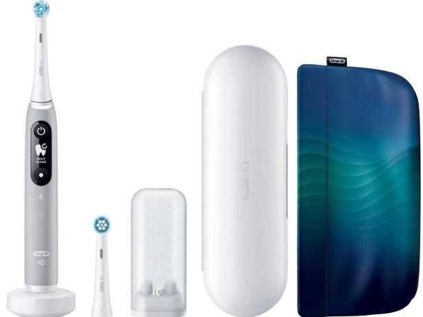 Braun Oral-B iO Series 6 Pilkas Opal Luxe Edition electric dantų šepetėlis