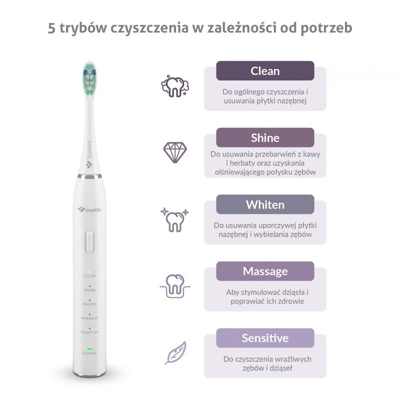 „TrueLife Clean30 Duo“ dantų šepetėlis