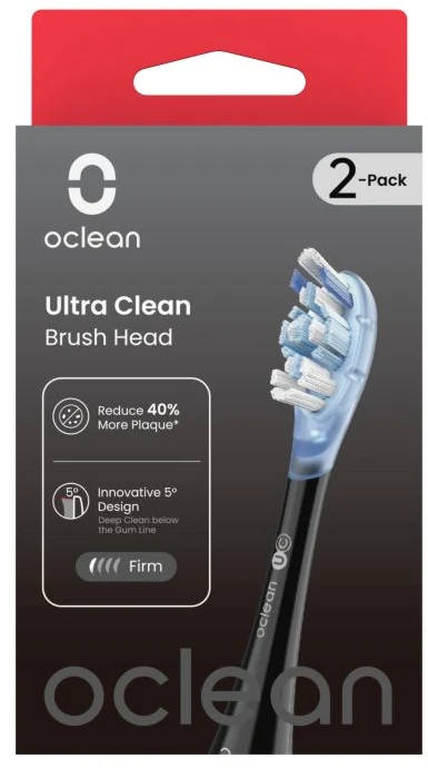 Oclean Ultra Clean Šepetėlio galvutė 2-PK UC02 B02 Juodas