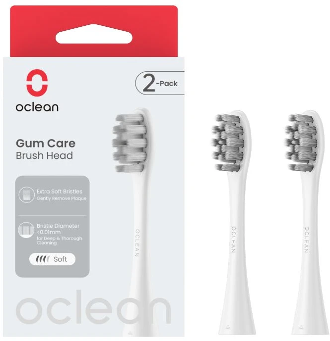 Oclean Professional dantenų priežiūros antgalis P1C12 W02 2 vnt. Baltas