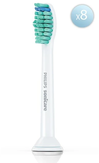 Philips Sonicare ProResults 8 dalių šepetėlių galvučių pakuotė, baltos, HX6018/87