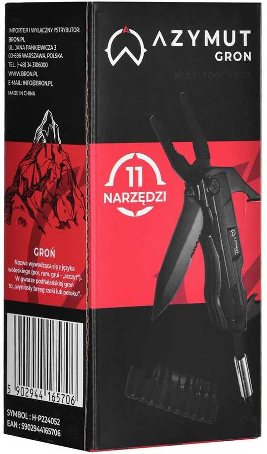 Daugiafunkcinis Įrankis - Azymut 11 Įrankių + 9 Bitų + Dėklas