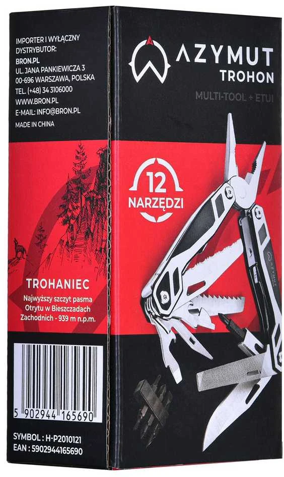 Daugiafunkcinis Įrankis - Azymut Trohon 12 Įrankių + 8 Antgalių Dėklas