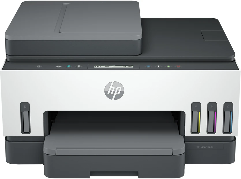 Hewlett Packard (HP) HP Smart Tank 750 AIO daugiafunkcis spausdintuvas Spausdintuvas - A4 spalvotas rašalinis, spausdinimas / kopijavimas / nuskaitymas, automatinis dvipusis spausdinimas, WiFi, 15 psl./min., 400–800 puslapių per mėnesį