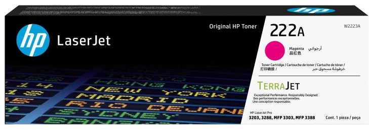 Dažų kasetė - HP 222A W2223A purpurinė