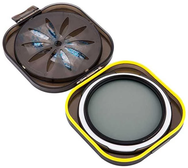 Dėklas - JJC Drėgmės nepralaidus filtro dėklas didelis (iki 86mm, 8mm storio, su silikageliu)
