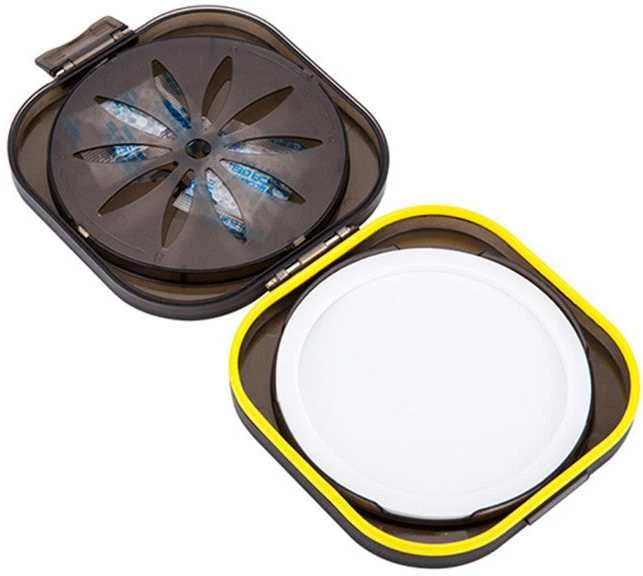 Dėklas - JJC Drėgmės nepralaidus filtro dėklas didelis (iki 86mm, 8mm storio, su silikageliu)