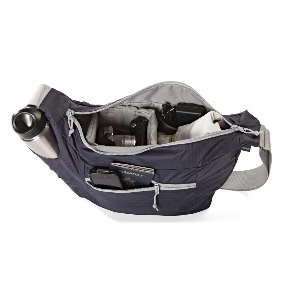 Dėklas Lowepro Photo Sport Shoulder 12L Violetinė/Pilkas