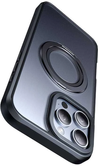 McDodo PC-4933 MagSafe dėklas skirtas iPhone 16 Pro Max su stovu (juodas)
