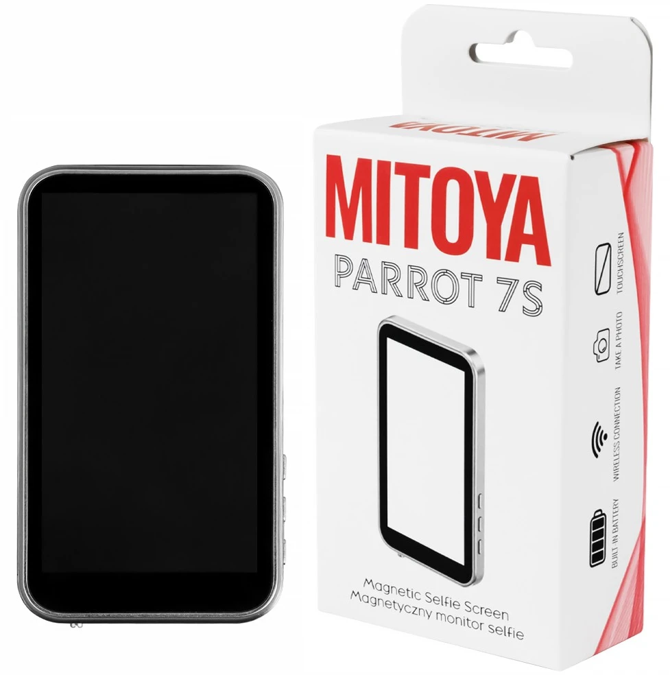 Dėklas null Telefono monitorius - MITOYA PARROT 7S Sidabrinis 4,2 colio 1136 × 640 1500 mAh USB-C
