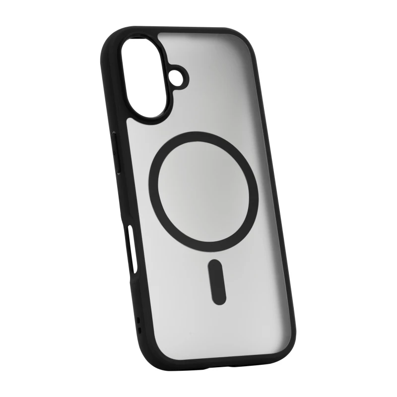 Dėklas - Roobix Dusky MagSafe Dėklas iPhone 17 TPU, atsparus smūgiams, matinė juoda
