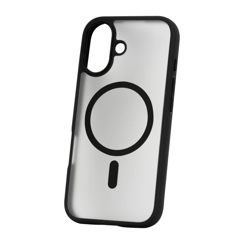 Dėklas - Roobix Dusky MagSafe Dėklas iPhone 17 TPU, atsparus smūgiams, matinė juoda