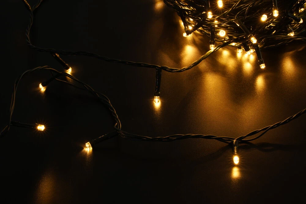 Dekoratyvinės LED Šviesos - Modee ML-C2004 20M 200LED Šilta Balta IP44