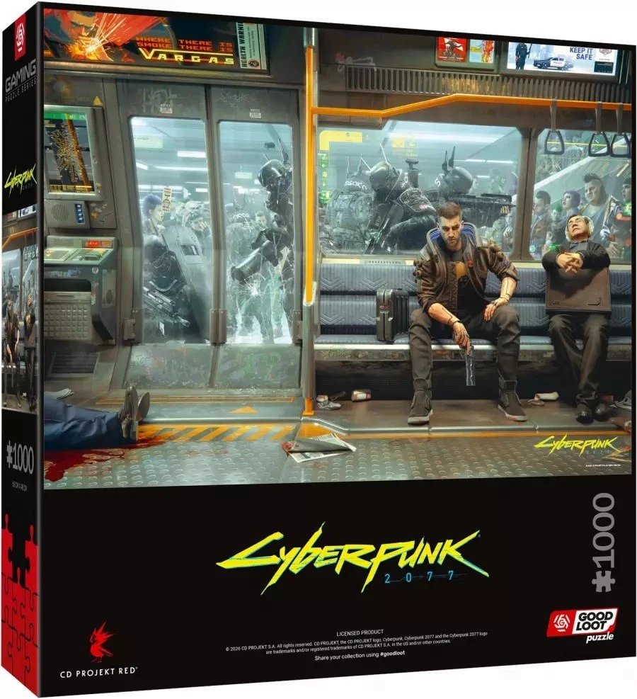 Dėlionė Cenega Puzzle Good Loot Gaming - Cyberpunk 2077: Metro 1000 pc(s)