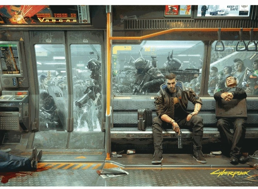 Dėlionė Cenega Puzzle Good Loot Gaming - Cyberpunk 2077: Metro 1000 pc(s)