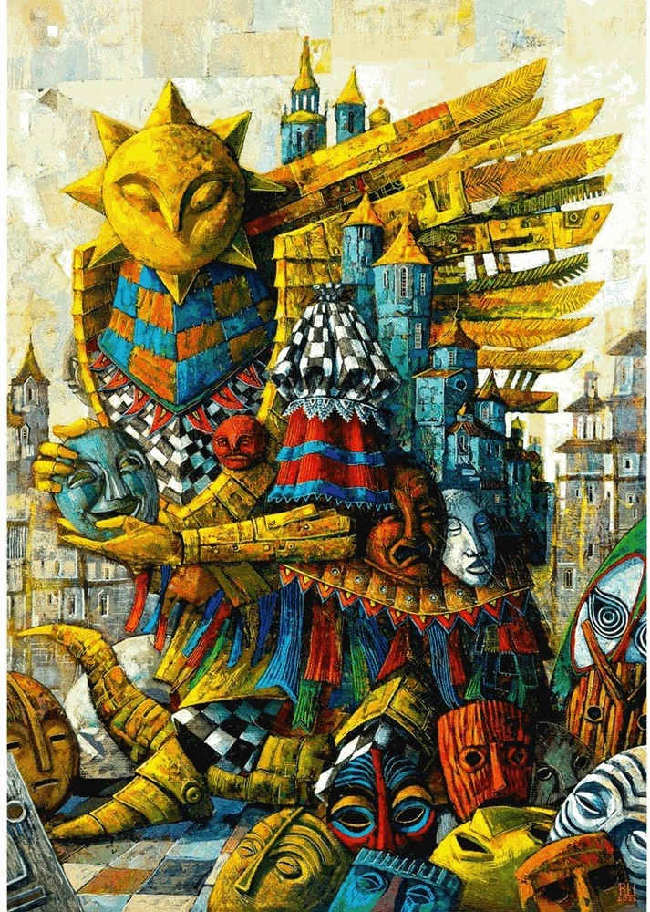 Dėlionė Cenega Puzzle Good Loot Imagination - Roch Urbaniak: Gezeleth, the Sun Jester 1000 pc(s)