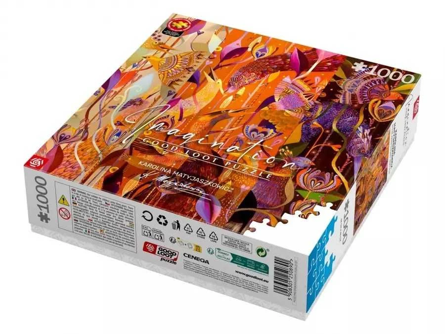 Cenega dėlionė „Good Loot Imagination“ – Karolina Matyjaszkowicz: Paukščių tankumynuose – Triptikas, 1000 vnt.