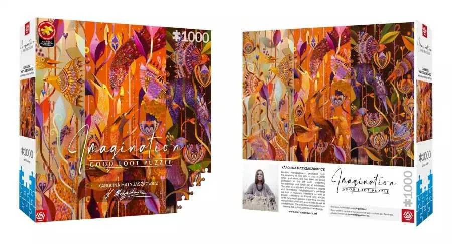 Cenega dėlionė „Good Loot Imagination“ – Karolina Matyjaszkowicz: Paukščių tankumynuose – Triptikas, 1000 vnt.