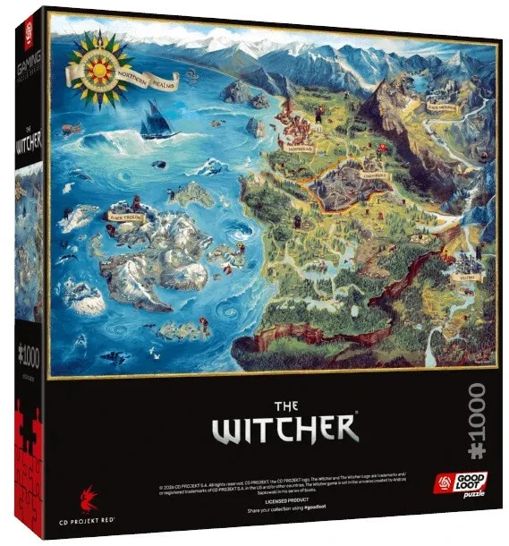 Cenega Puzzle Good Loot Gaming - The Witcher: The Northern Realms Map 1000 pc(s)