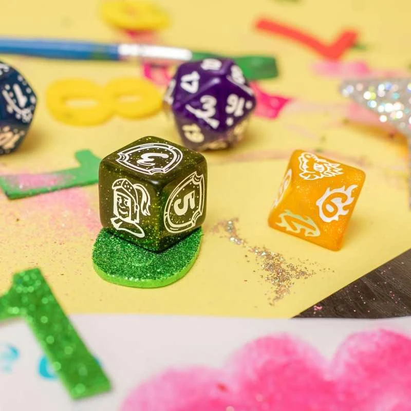 Kolekcionuojamos Kortelės - Q-WORKSHOP My Very First Fairy Dust 7-Die Polyhedral Set