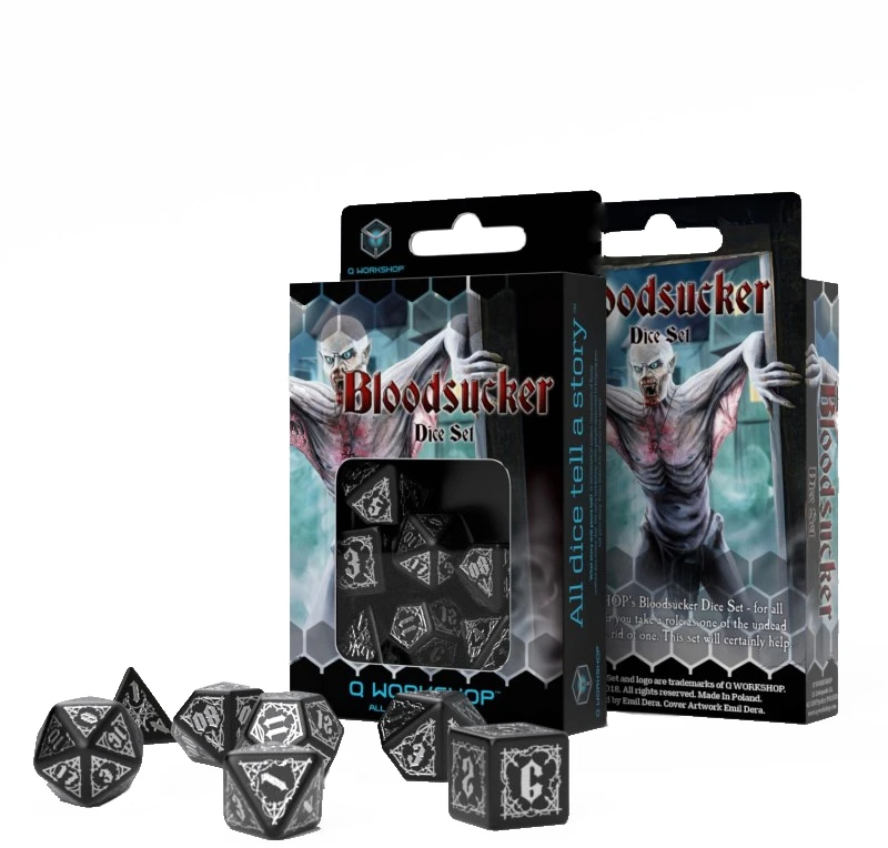 Q Workshop Bloodsucker RPG Kauliukų Rinkinys