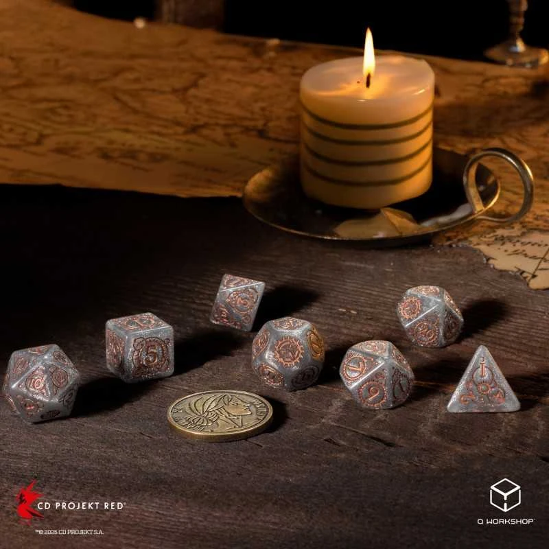 Raganius: Ciri RPG kauliukų rinkinys su moneta – Q-Workshop