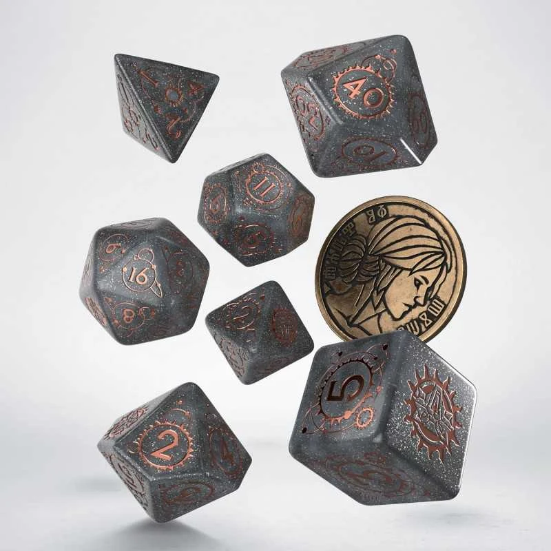 Raganius: Ciri RPG kauliukų rinkinys su moneta – Q-Workshop
