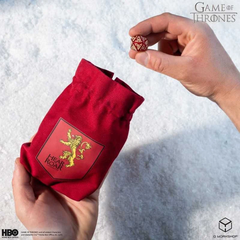Game of Thrones Lannister kauliukų maišelis su liūtu – Q Workshop