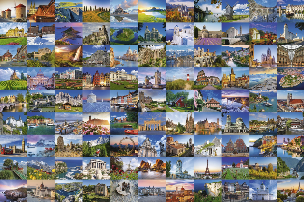 Ravensburger Dėlionė 3000 vnt. - 99 gražios vietos Europoje