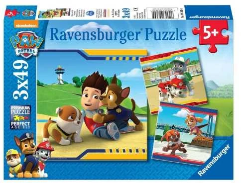 Ravensburger Dėlionė  3x49 vnt. - Šunyčiai patruliai (PAW Patrol)
