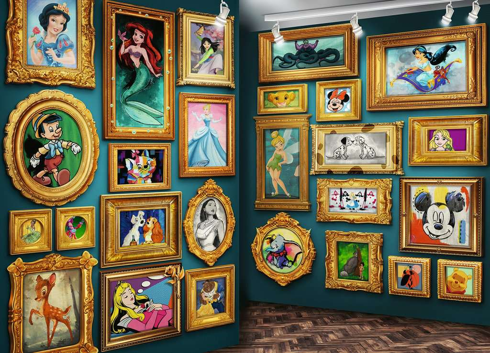 Ravensburger Dėlionė 9000 vnt. - Disney personažų muziejus