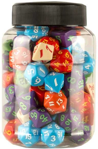 Klasikinis stalo RPG kauliukų rinkinys 80 vnt. – Q Workshop