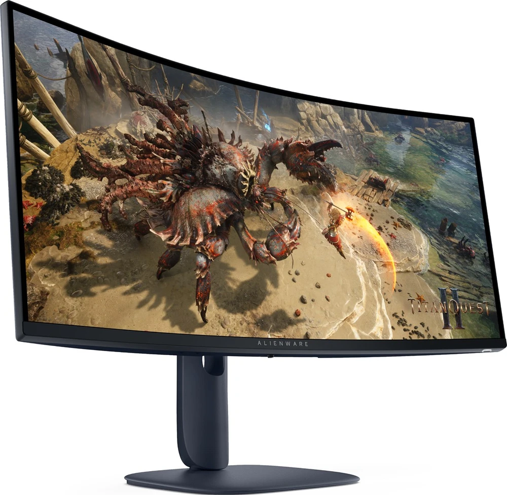 Žaidimų monitorius Alienware AW3425DWM, 34" WQHD (3440x1440) lenktas VA, 21:9, 1500R, 180Hz, 1ms, FreeSync, HDR
