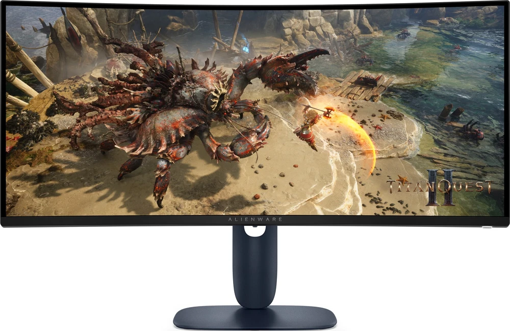Žaidimų monitorius Alienware AW3425DWM, 34" WQHD (3440x1440) lenktas VA, 21:9, 1500R, 180Hz, 1ms, FreeSync, HDR