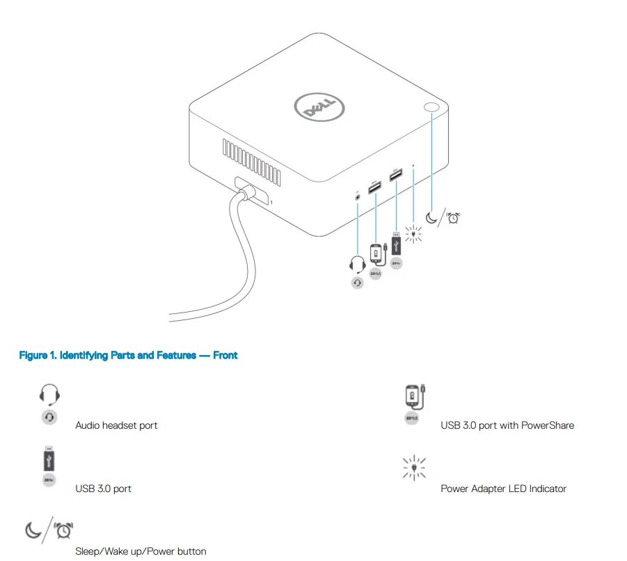 DELL Doko stotelė Thunderbolt 452-BCOS TB16/USB-C 240W 