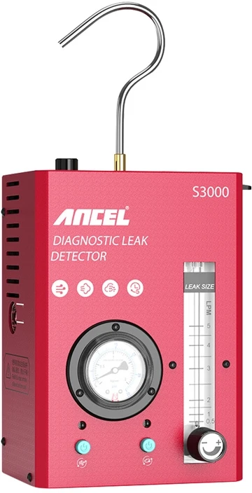 Ancel S3000 nuotėkio detektorius su manometru