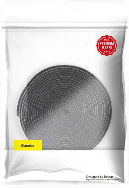 Baseus Rainbow Circle Velcro dirželiai 3m Juodas