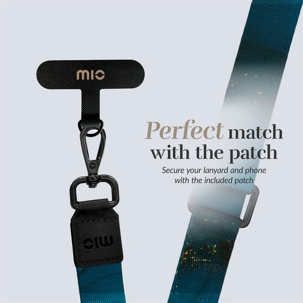 Dėklas MIO Lanyard strap Midnight Sparkle