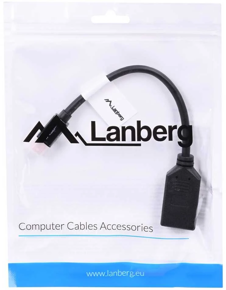 LANBERG AD-0003-BK adapteris mini Displayport M -> Displayport F