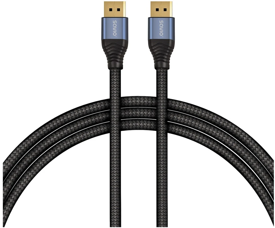 Savio CL-209 DisplayPort cable 1 m Juodas