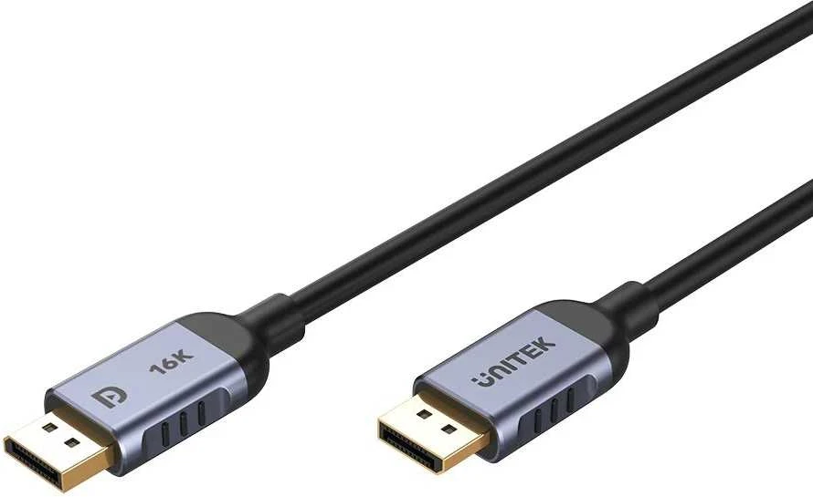 DisplayPort Kabelis - UNITEK C1626GY01-1M 1m HDR Auksu Padengtas Juodas