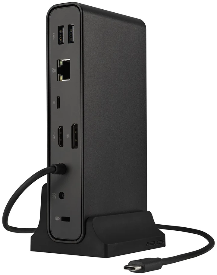 Asus | DC300 trijų ekranų USB-C dokas | 90XB08CN-BDS090 | DisplayPort jungčių kiekis: 1 | HDMI jungčių kiekis: 1 | Ethernet LAN
