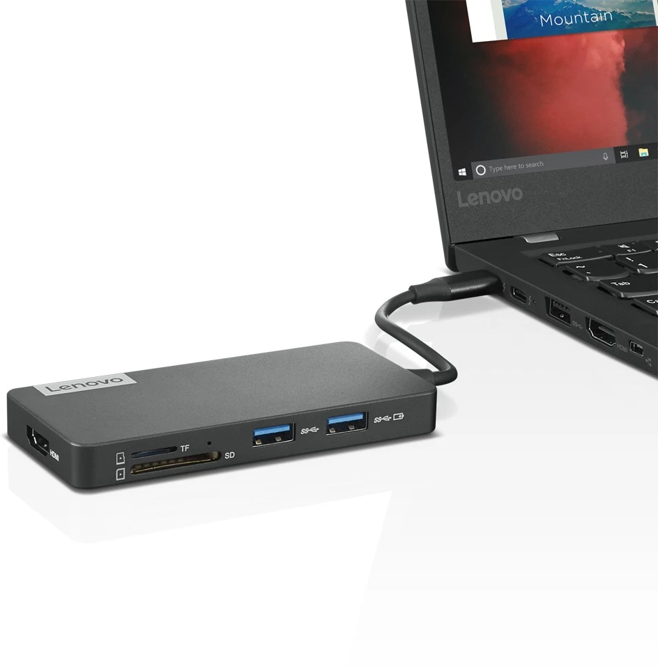 Lenovo | USB-C 7 viename šakotuvas | Adapteriai | USB-C
