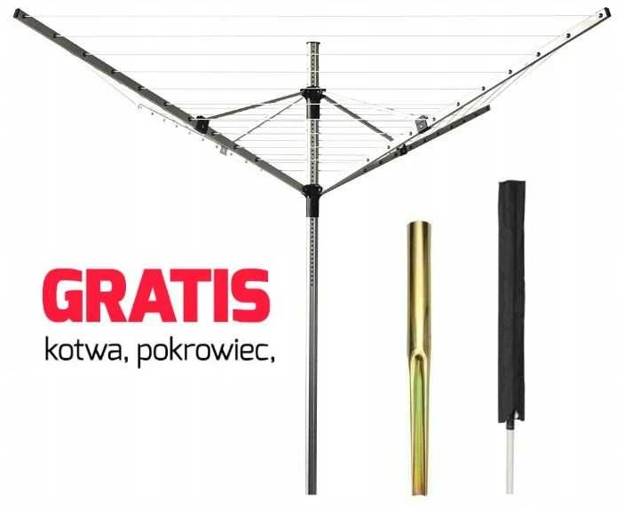 Drabužių Džiovyklė - PROMIS SU200 Capri 50m Nerūdijančio Plieno Sidabrinis