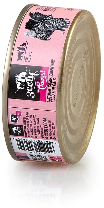 3COTY kalakutiena Cheers! - wet cat food - 75g