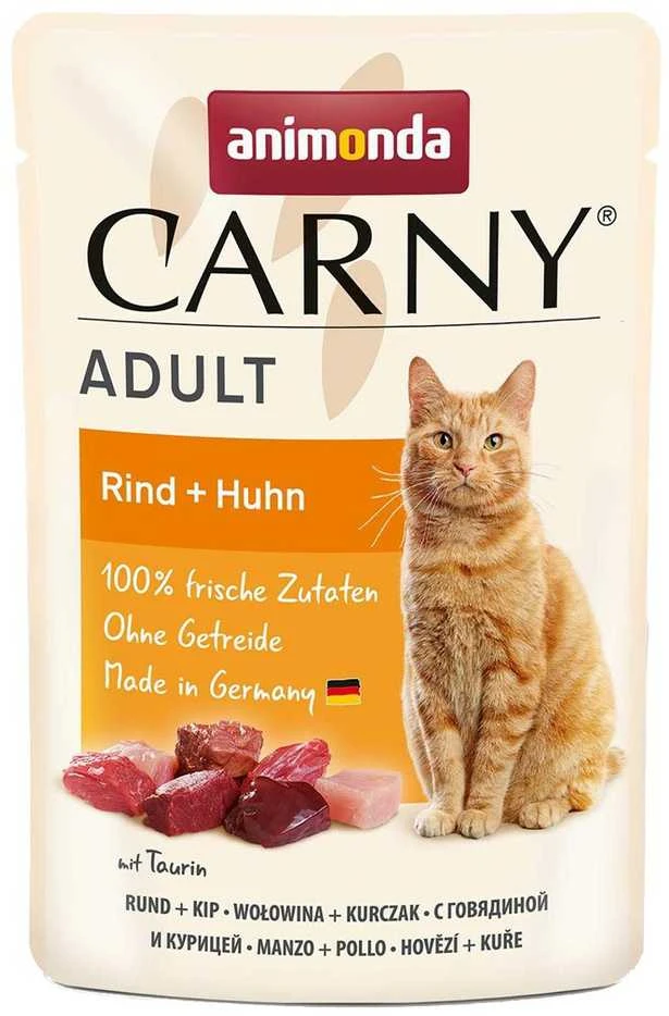 Animoda Drėgnas Kačių Maistas - Animonda Carny Jautiena ir Vištiena - 85g
